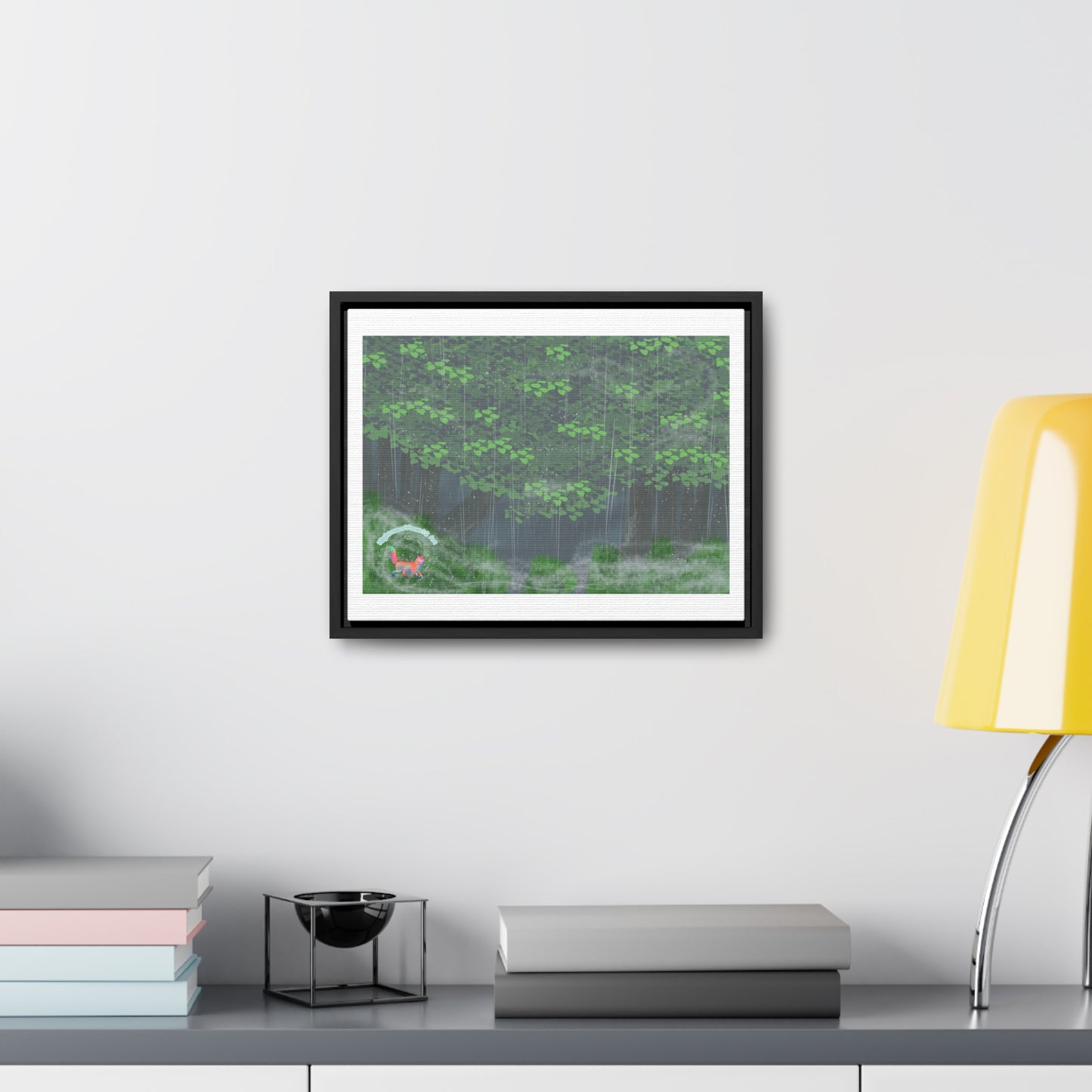 "Rainy Forest" Gallery Canvas Wraps, Horizontal Frame