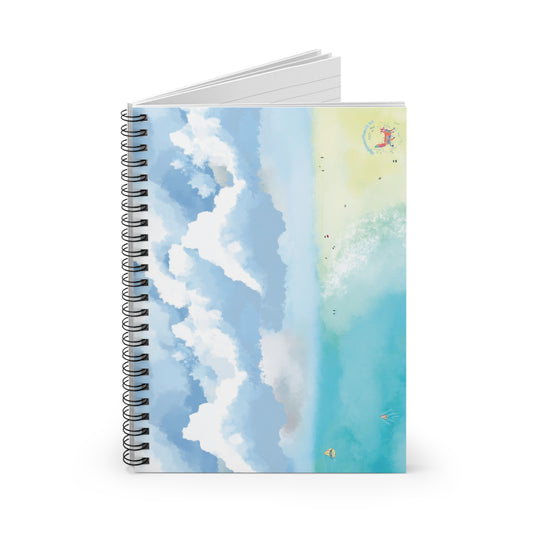 "Lovely Beach" Spiral Notebook - Ruled Line
