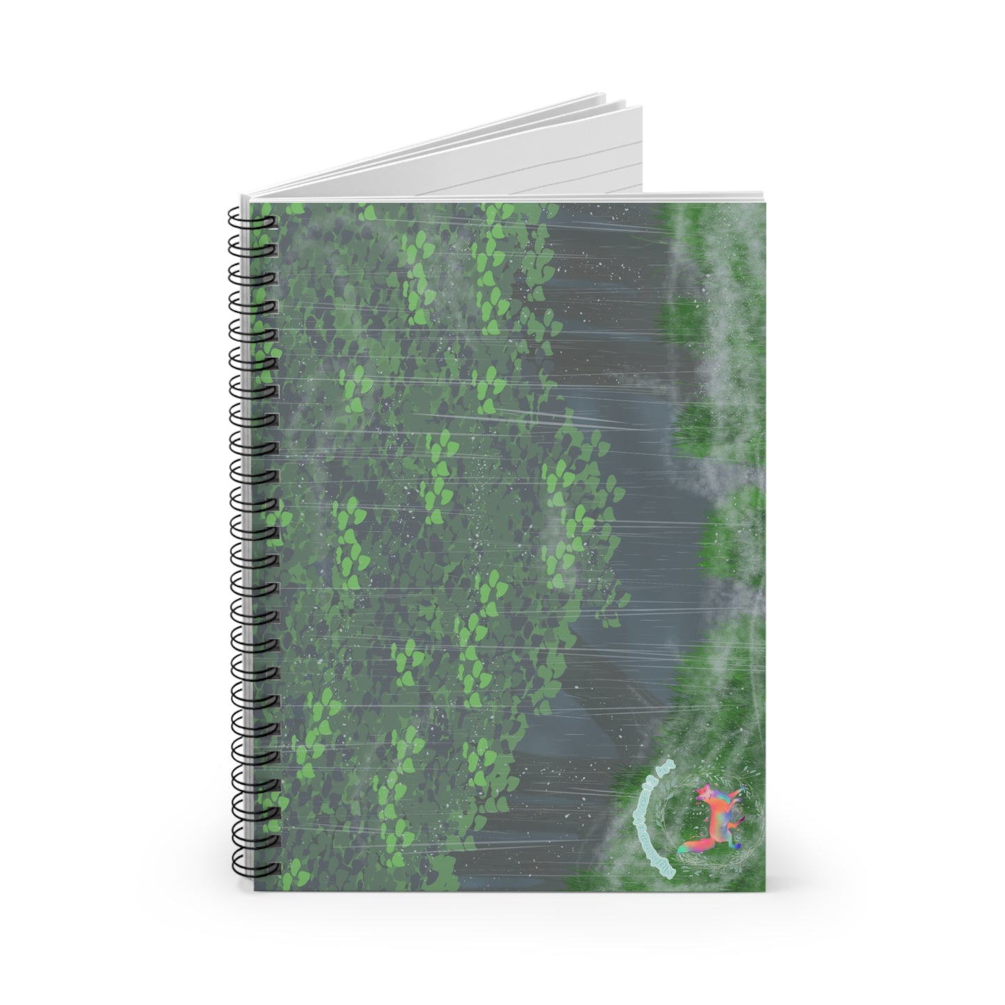 "Rainy Forest" Spiral Notebook - Ruled Line