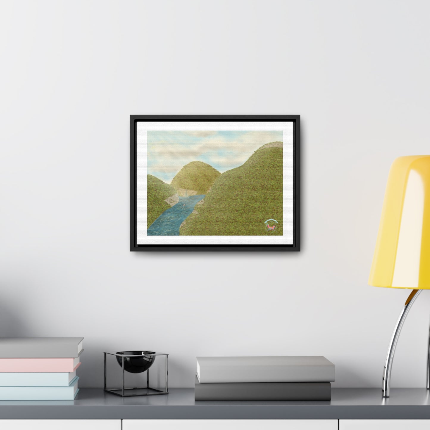 "Peaceful Mountains" Gallery Canvas Wraps, Horizontal Frame