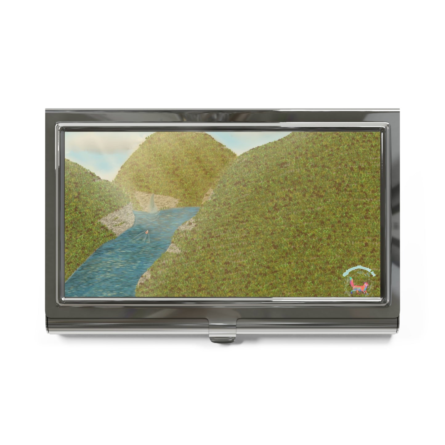 "Peaceful Mountains" Business Card Holder