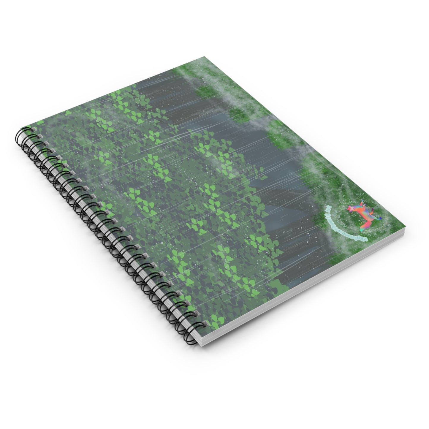 "Rainy Forest" Spiral Notebook - Ruled Line