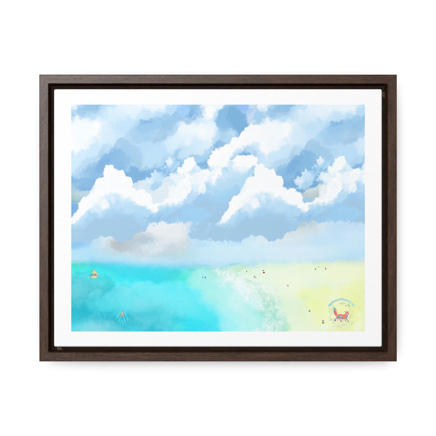 "Lovely Beach" Gallery Canvas Wraps, Horizontal Frame