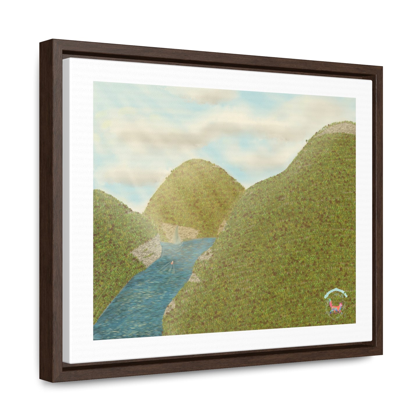 "Peaceful Mountains" Gallery Canvas Wraps, Horizontal Frame