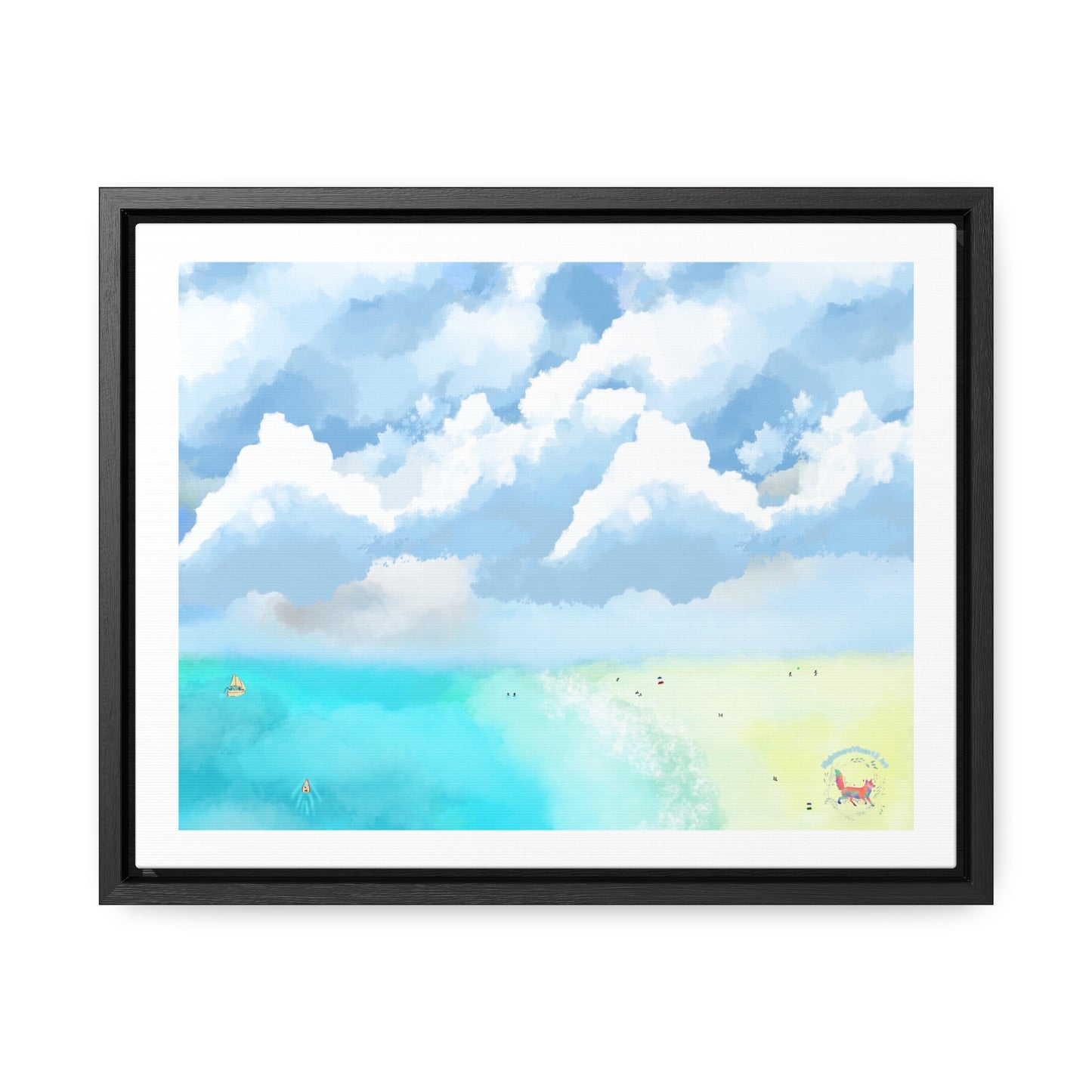 "Lovely Beach" Gallery Canvas Wraps, Horizontal Frame
