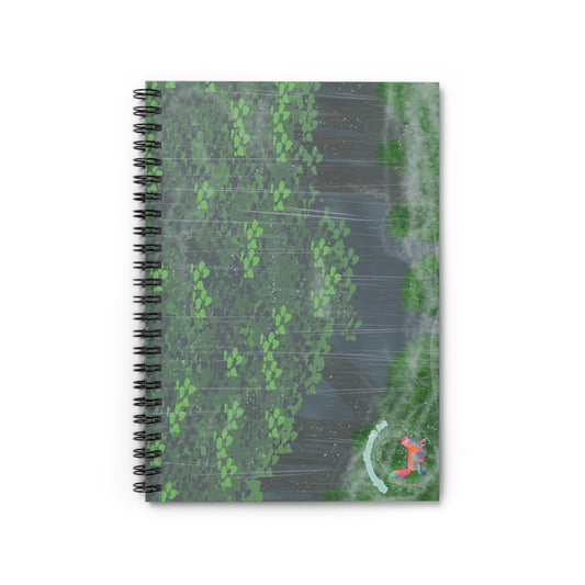 "Rainy Forest" Spiral Notebook - Ruled Line