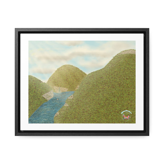 "Peaceful Mountains" Gallery Canvas Wraps, Horizontal Frame