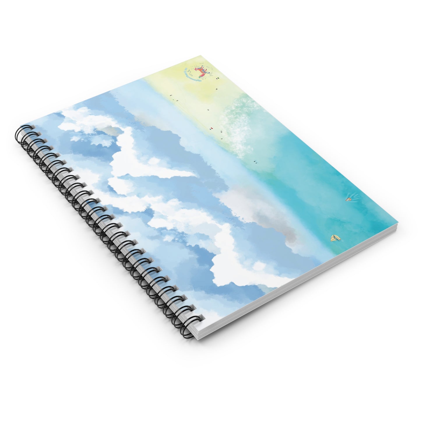 "Lovely Beach" Spiral Notebook - Ruled Line