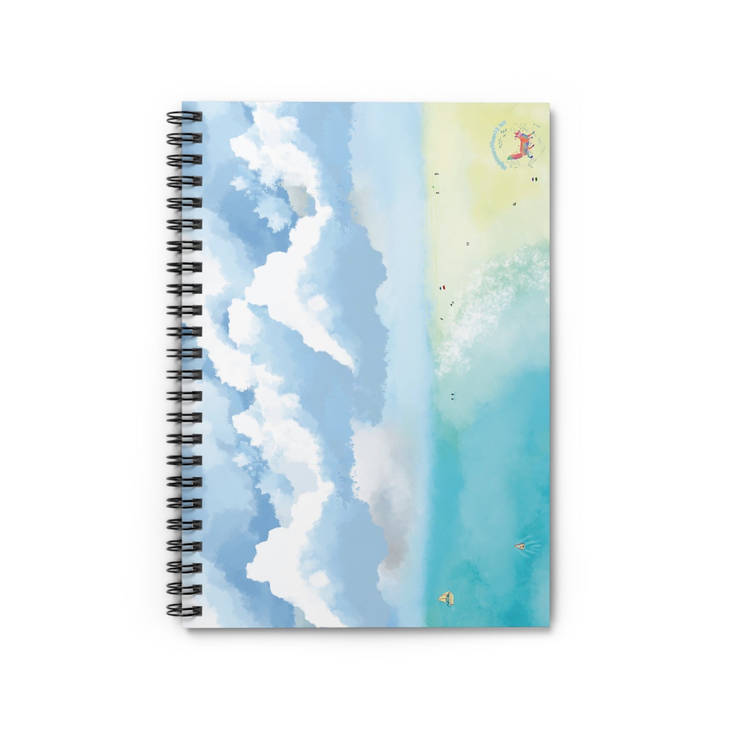 "Lovely Beach" Spiral Notebook - Ruled Line