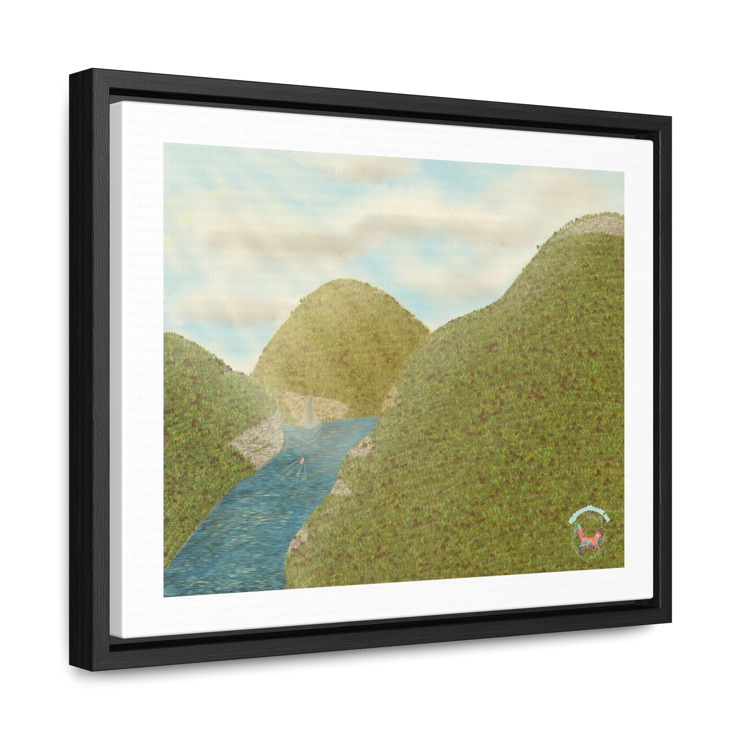"Peaceful Mountains" Gallery Canvas Wraps, Horizontal Frame