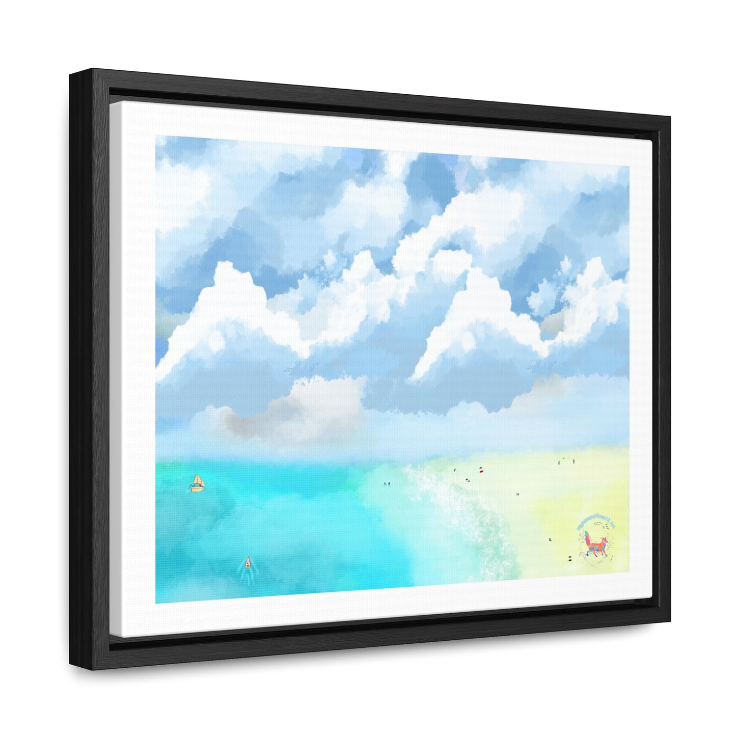 "Lovely Beach" Gallery Canvas Wraps, Horizontal Frame